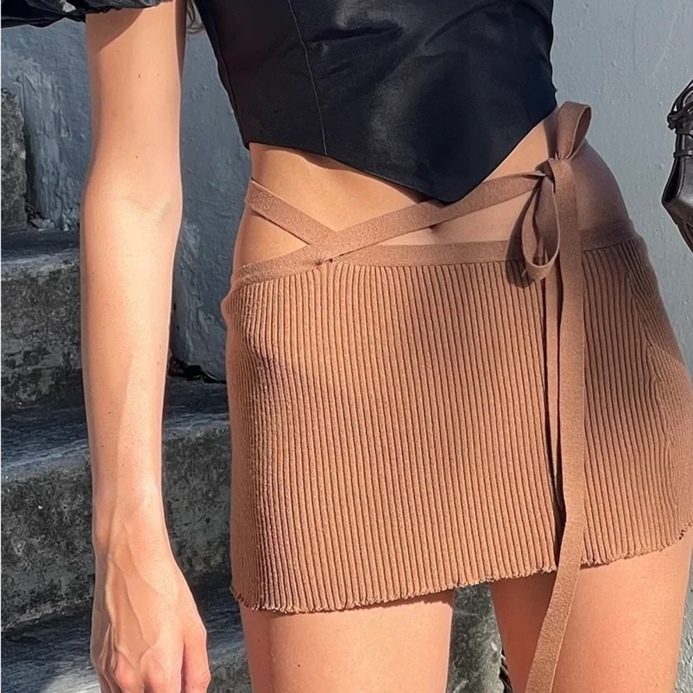 Veceur Knitted Mini skirt
